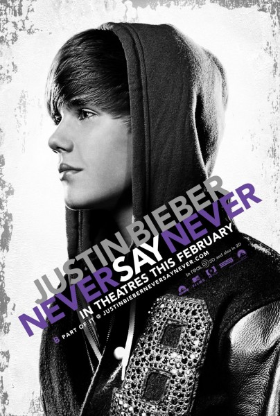justin bieber never say never poster. Justin Bieber has a niche