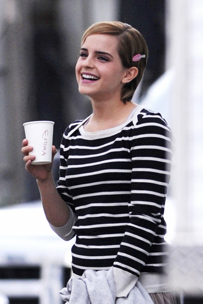 First Images of Emma Watson on the Set of The Perks of Being a Wallflower