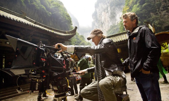 Michael-Bay-and-James-Skotchdopole-on-set-of-Transformers:-Age-of-Extinction